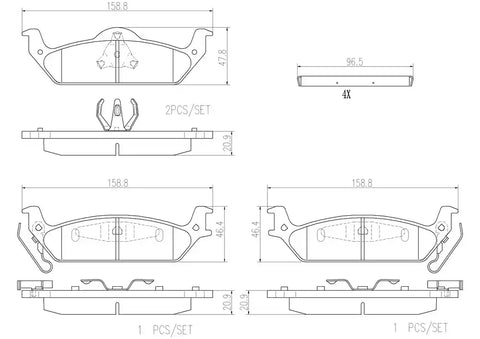 DISC BRAKE PAD SET