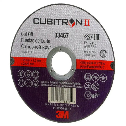3M CUBITRON  II CUT-OFF WHEEL  115