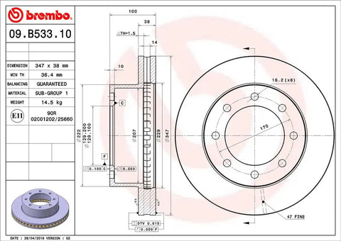 DISC BRAKE ROTOR