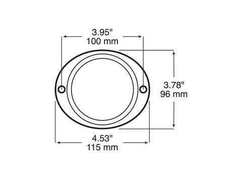 3' ALUM OVAL REFLCTOR AMB