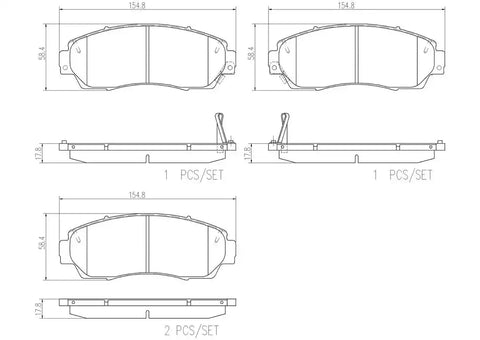 DISC BRAKE PAD SET