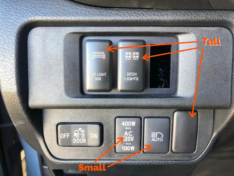 CALI RAISED CR2398 TOYOTA OEM LIGHT SWITCH 'ZOMBIE LIG