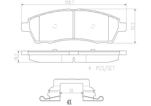 DISC BRAKE PAD SET
