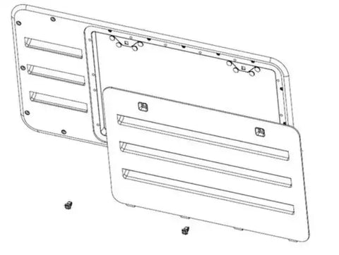 VENT DOOR ASSY-BRIGHT WHITE