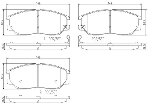 DISC BRAKE PAD SET