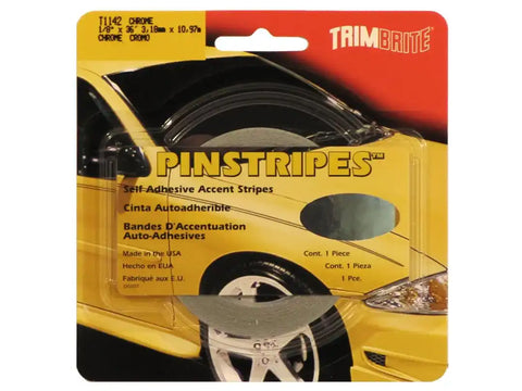 TRIMBRITE T1142 1/8X36'CHROME PIN STRIPE