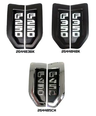 RECON ACCESS 264484BK 17-19 FORD F350 ILLUMINATED EMBLEMS