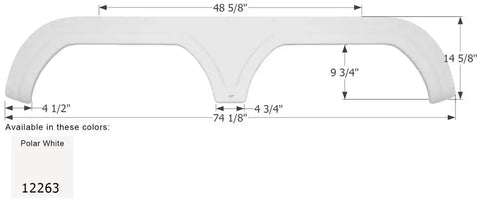 ICON 12263 FENDER SKIRT TRAVEL POLA