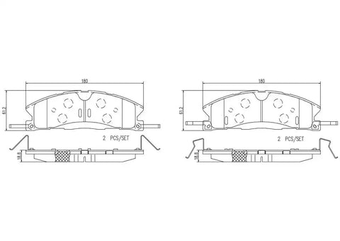 DISC BRAKE PAD SET