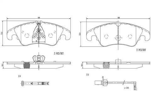 DISC BRAKE PAD SET
