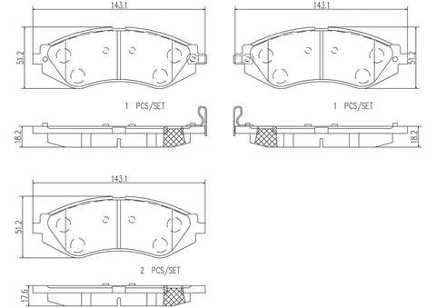 DISC BRAKE PAD SET
