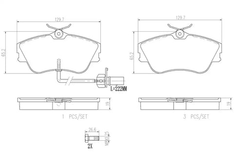 DISC BRAKE PAD SET