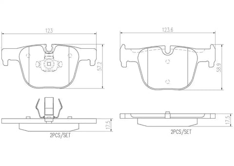 DISC BRAKE PAD SET