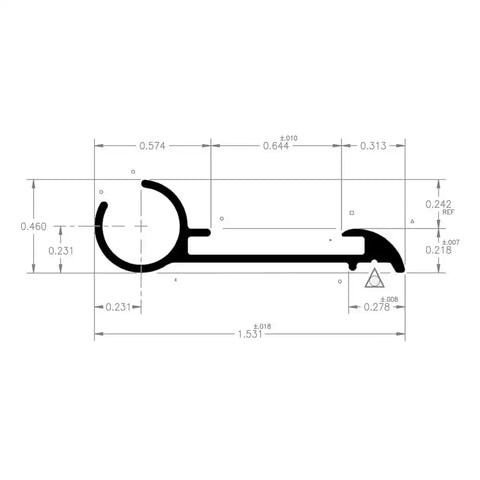 AWN. RAIL MILL 16' EA
