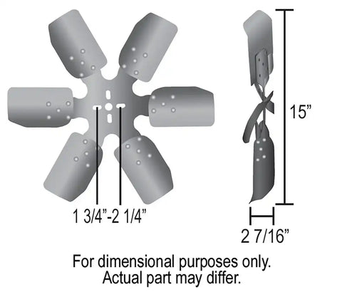 15' RIG FAN W/STLBLD STD