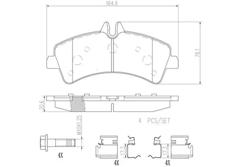 DISC BRAKE PAD SET