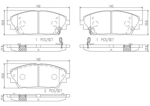 DISC BRAKE PAD SET