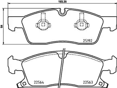 DISC BRAKE PAD SET