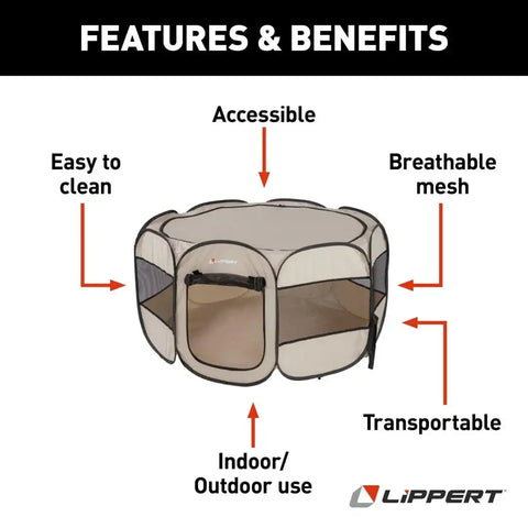 PORTABLE PLAYPEN - LARGE/X-LARGE