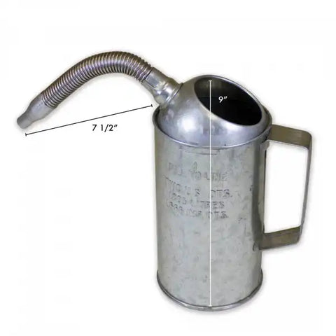 SILVER 2 QT  GAL MEASURE CAN