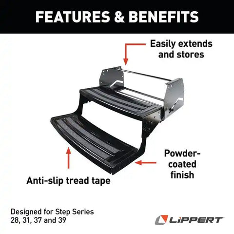 24' RADIUS DOUBLE MANUAL STEP