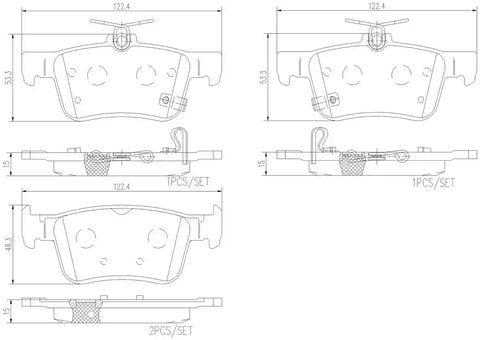 DISC BRAKE PAD SET