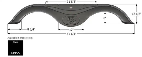 ICON 14955 PRIME TIME RV TANDEM FENDER SKIRT