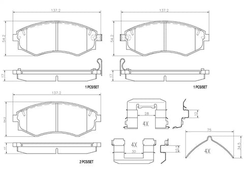 DISC BRAKE PAD SET