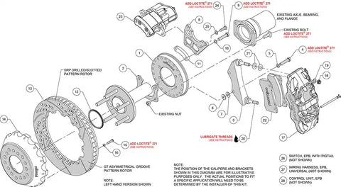 KIT REAR EPB AERO4 BIG FORD NEW STY