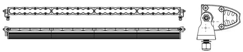 Baja Design 704003 Light Bar S8 Series LED 40 Inch Length 32 Clear CREE Bulb 224