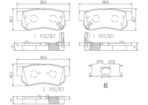 DISC BRAKE PAD SET