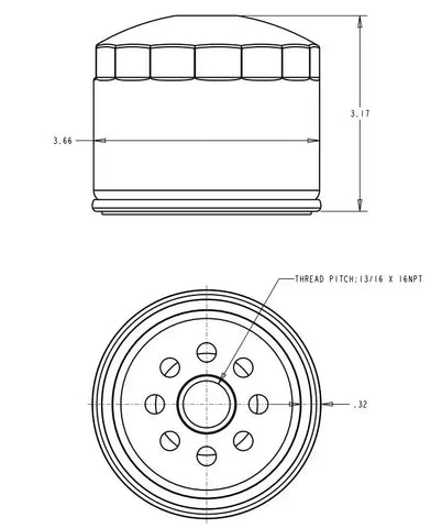 SIERRAMARINE 18-7824-2 OIL FILTER