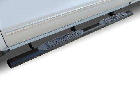 Raptor 0707-0453B - Magnum Oval Step Tubes Black E-Coated 4 in. Rocker Panel Mount