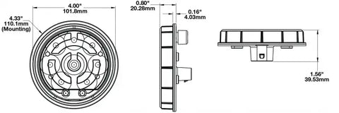 234 TURN HTD 12/24V 4' RND DOT HARN