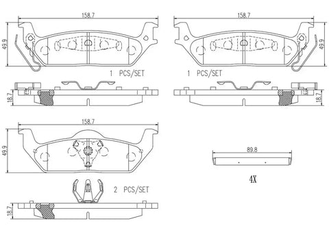 DISC BRAKE PAD SET