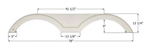 ICON 14188 FENDER SKIRT TANDEM EVERGREEN FS