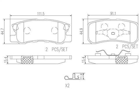 DISC BRAKE PAD SET