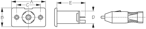 SEA DOG 426112-1 POWER SOCKET COMPLETE - 12VDC