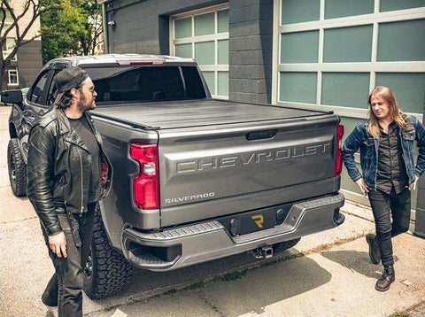 Retrax EQ0231 Tonneau Cover Retrax EQ Power Retractable Matte Black Aluminum Rem