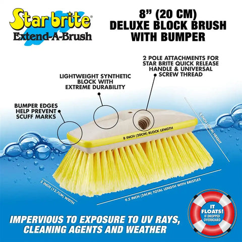 SOFT DLX. BRUSH YELLOW 8'