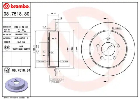 DISC BRAKE ROTOR