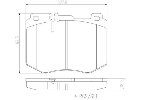 BREMBO P50120N DISC BRAKE PAD SET