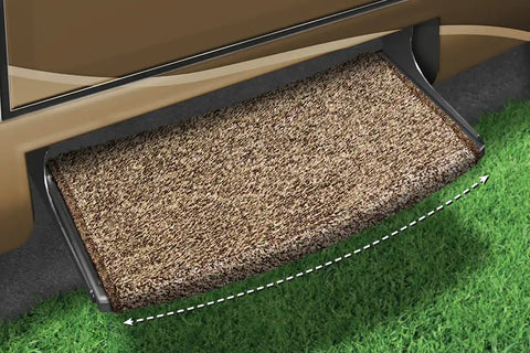 WRAP RADIUS RUG BROWN