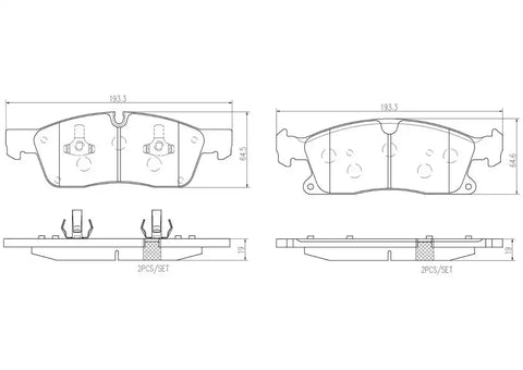 DISC BRAKE PAD SET