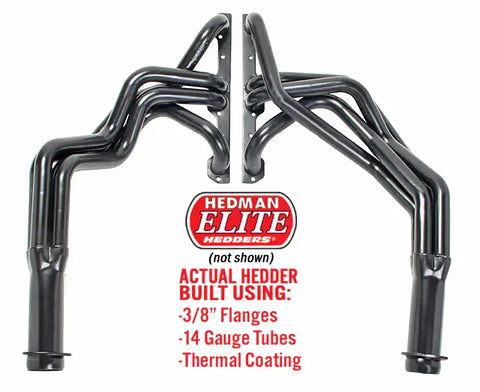 Hedman Hedders 68128 - ELITE Hedders; 1-5/8 in. Tube Dia.; 3 in. Coll.; FULL LENGTH Design