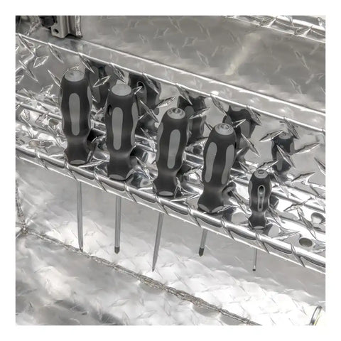 UWS TBS-69-LP Tool Box Crossover Low Profile Single Lid Diamond Tread Bright Alu
