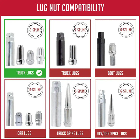 LUG AADPTER 6 SPLINE TRUC