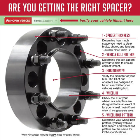 8X6.5TO8X180 ADPTR 2'THICK HUB CEN