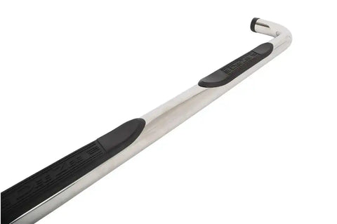 Dee Zee DZ372523 Nerf Bar With Step Pads 3 Inch Round Bent Polished Stainless Ste