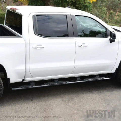 Westin 21-534345 - PRO TRAXX 5 Oval Wheel to Nerf Step Bars Black w/Mount Kit Crew Cab